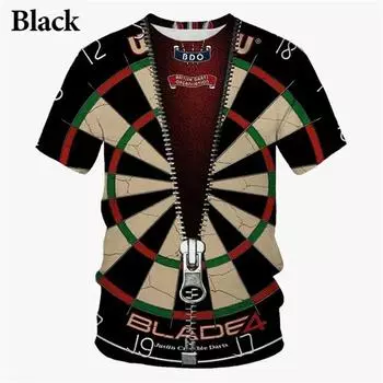 Футболки Dart League, мужская футболка с 3D принтом в виде дартс, забавная футболка с изображением игры в дартс, крутой дизайн, топы с короткими рукавами y2k