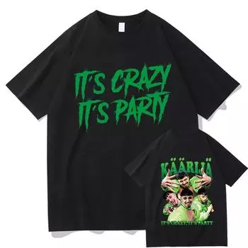Футболки Krij It s Crazy It s Party в стиле ретро Kaarija, унисекс/женская толстовка с рисунком, винтажная забавная летняя хлопковая футболка, футболка унисекс 2XL