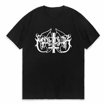 Футболки Marduk BAND, повседневные футболки унисекс в стиле хип-хоп, топы в стиле Харадзюку, одежда для женщин унисекс, хлопковая футболка с короткими рукавами L