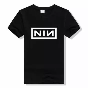 Футболки Nine Inch Nails, футболка NIN American Industrial Rock Band, летние топы из чистого хлопка с короткими рукавами, футболка унисекс L