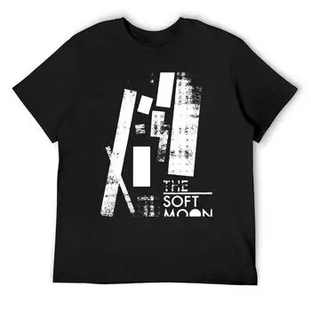 Футболки Soft Moon Post Punk, милые графические топы, черные футболки для мужчин S белый