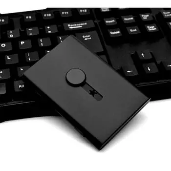 Футляр для визитных карточек ThumbDrive Футляр для визитных карточек Держатель для визитных карточек Футляр для кредитных карт чёрный