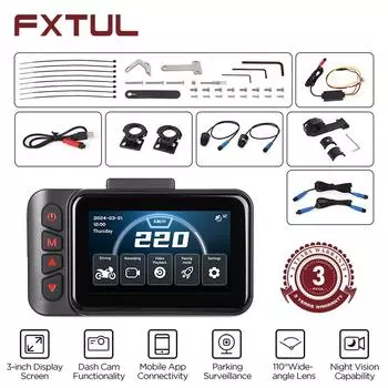 FXTUL F5 Камера для мотоцикла с высокой скоростью Wi-Fi 1080p Full HD Двойной объектив Видеорегистратор для мотоцикла с передним и задним видом CHINA