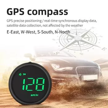 G1 GPS HUD Head Up Display Автомобильная электроника Проекционный дисплей Цифровой автомобильный спидометр Скорость Сигнализация превышения скорости Лобовое стекло Встроенный белый