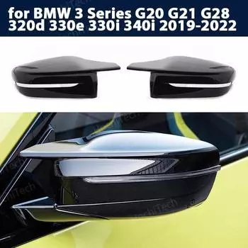 G30 G38 Яркие черные боковые крышки зеркала заднего вида для BMW 2 3 4 5 7 серии G20 G21 G28 G22 G11 G12 G42 M4 стиль LHD RHD left hand drive