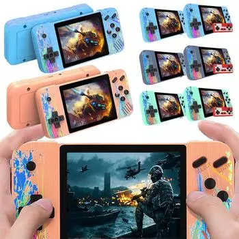 G3 Портативная игровая консоль с ЖК-экраном 3,5 дюйма, AV-выходом, ностальгическая игровая консоль с 800 играми, 1200 мАч, подарок для детей и взрослых