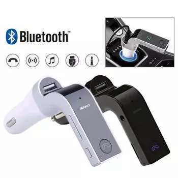 G7 Многофункциональный автомобильный Bluetooth Handsfree передатчик Комплект FM-передатчик USB MP3 музыкальный плеер USB автомобильный прикуриватель Современный чёрный