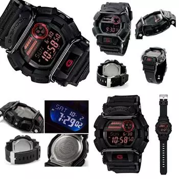 G-SHOCK Protector 20 ATM Water Resistant Digital Plastic Belt Watch Men s Unisex (GD-400-1 GD-400-2 GD-400-3 GD-400-4 GD-400-9) (GD-400-1 (Black) ))