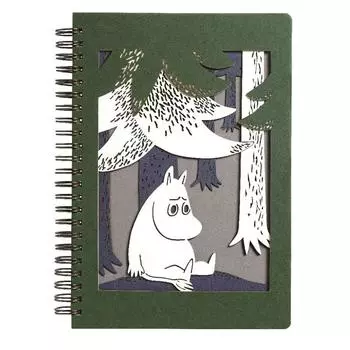 Gakken Staful Moomin A5 Тетрадь на кольцах, GR, зелёный