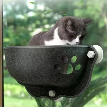 Гамак для кошек на окно с прочными присосками, подвесная кровать для котят для хранения теплого гамака для кошек, шезлонга, принадлежностей для домашних животных
