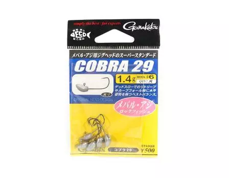Gamakatsu 66187 Джиг-головка Cobra 29 1,4 грамма Размер 6,5 В упаковке (5772)