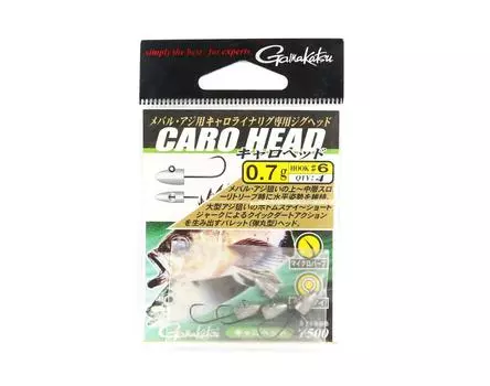 Gamakatsu 67578 Джиг-головка Caro Head Worm Hook 0,7 грамм, размер 6 (0847)