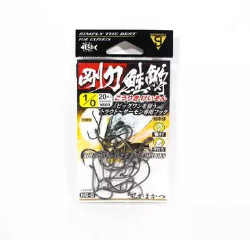 Gamakatsu 67636 Goriki Keison Специальный крючок для форели и лосося, размер 1/0 (0508)