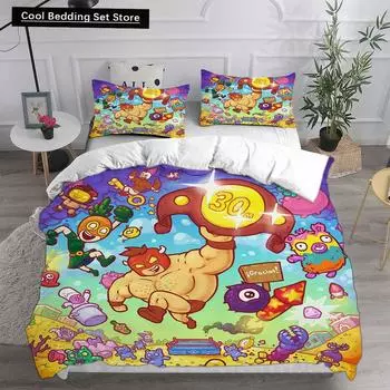 Game Burrito Bison:Launcha Libre Bedding Sets Comforter Quilt Bed Cover Duvet Cover Pillow Case 2-3 Pieces Sets Kids Adult Size EU single(135x200cm)