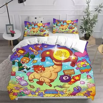 Game Burrito BisonLauncha Libre Bedding Sets Comforter Quilt Bed Cover Duvet Cover Pillow Case Sets Kids Adult Size 70x133cm 2pcs
