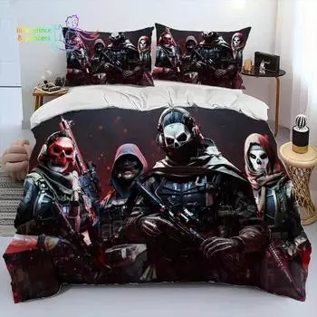 Game Call of Duty Gamer Comforter Постельное белье Single Twin Full Queen King Size Постельное белье для взрослых и детей Подарочный подарок EU Single 135x200cm