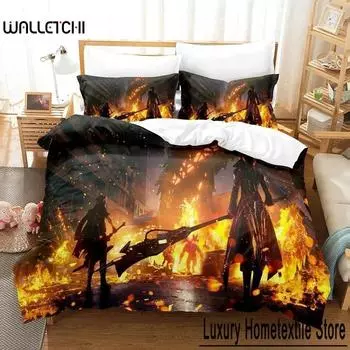 Game CODE VEIN Bedding Set Single Twin Full Queen King Size Bed Set Adult Kid Bedroom Duvet cover Sets 3D Anime Bed Sheet Set 70x133cm 2pcs