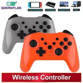 GAMINJA беспроводной контроллер без задержки Bluetooth геймпад ПК джойстик для Nintendo Switch игровая консоль PS3 TV Box ПК коричневый