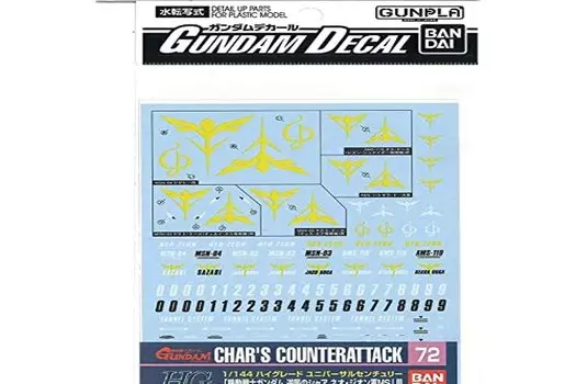 Гандам Декаль HGUC Counterattack Neo Zeon 1/144 Char s (72)