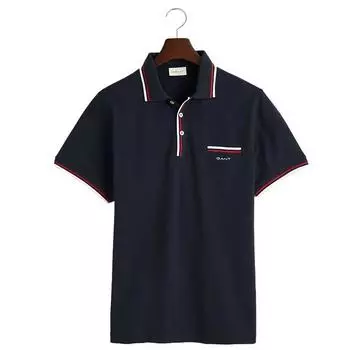 Gant 2-Col Tipping Pique поло с короткими рукавами 2XL