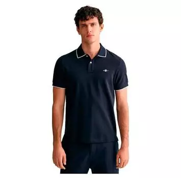 Gant Framed Tipping поло с короткими рукавами S