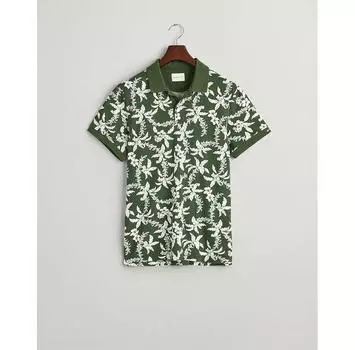 Gant Palm Lei Print поло с короткими рукавами L