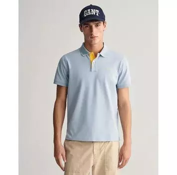 Gant Reg Contrast Pique поло с короткими рукавами S