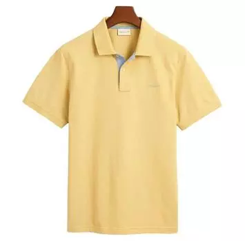 Gant Reg Contrast Pique поло с короткими рукавами S