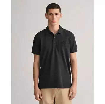 Gant Reg Tonal Shield Rugger поло с короткими рукавами S
