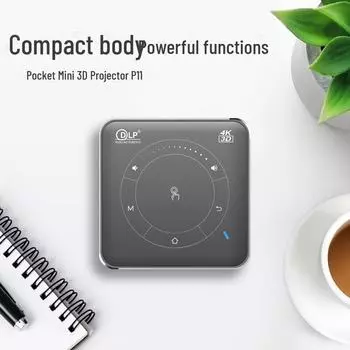 Гарантийный 3D 4K Mini Smart Projector с 16 ГБ памяти Smart Micro Projector P11