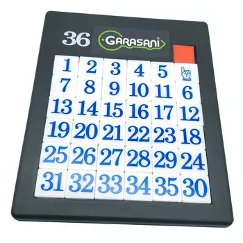GARASANI Числовая слайд-головоломка Головоломка IQ Игра (35 Номер) чёрный