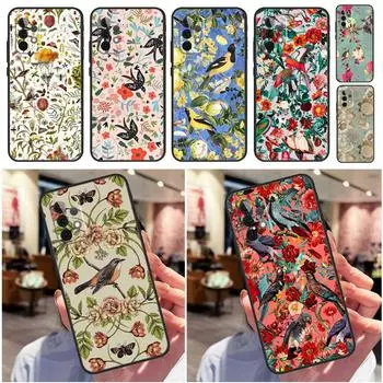 Garden Birds Case For Samsung Galaxy A53 A52S A52 A51 A71 A13 A23 A33 A73 A12 A22 A32 A50 Cover Funda Samsung A04S