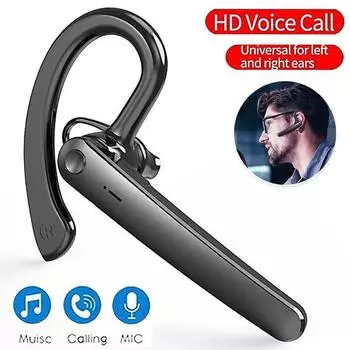 Гарнитура с одним ухом, Bluetooth-гарнитура для бизнеса, шумоподавление, беспроводные спортивные наушники с микрофоном