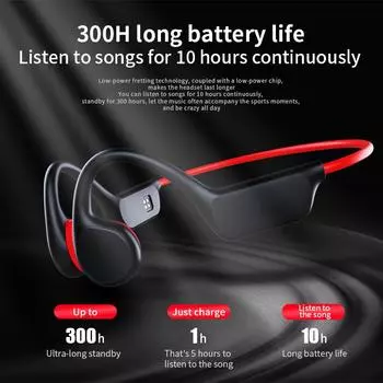Гарнитура True Bone Conduction IPX8 32 ГБ Bluetooth 5.3 беспроводные наушники для плавания с микрофоном водонепроницаемые упражнения фитнес