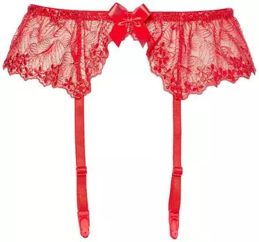 Garter Stocking Full Made in 535029 La Pomme Red [La Pomme] Women s Belt, Stopper, Lace, Cosplay, Japan, Brand, красный