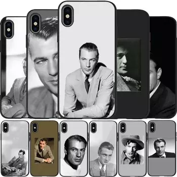 Gary Cooper black Silicone Phone Case For iPhone 12 XR XS Max 5 5S SE 2020 6 6S 7 8 PLUS X 11Pro Max11 Cover Shell iPhone 5 5S SE