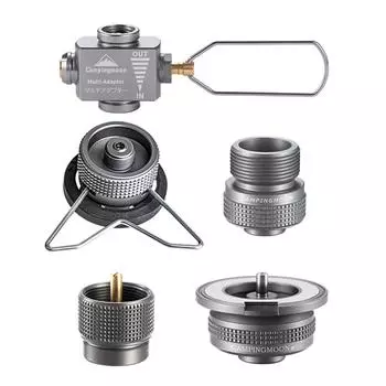 Gas Saver Plus с газовыми адаптерами для кемпинга, туризма, рыбалки