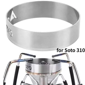 Gather Fire Windshield Gas Stove Burner Cover Windproof Spider Stove Support Wok Ring for Soto 310 Stove Camping Accessories