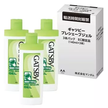 GATSBY Gel for Electric Shaver 140ml Pre-Shave Men s (x 3)