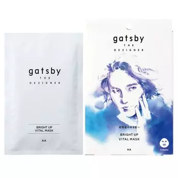 gatsby THE DESIGNER Bright Up Vital Mask Sheet Mask Moisturizing Transparent [Men s Skin]