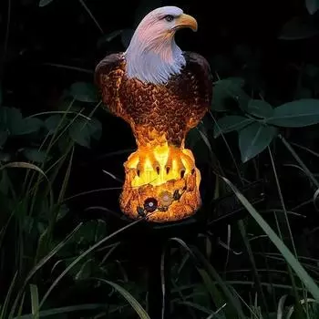 Газонный светильник Eagle из солнечной смолы, уличный светодиодный светильник, декоративный светильник для патио, декоративные светильники для садовой лужайки