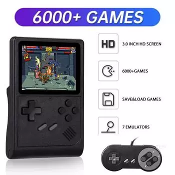 GB300 3,0-дюймовый AV-выходной экран портативная игровая консоль плеер видеоигровая консоль встроенная 6000 игра для SF/SFC/GB/GBA для Gameboy