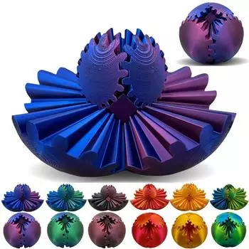 Gear Ball 3D-печать Gear Ball Spin BallCube Игрушка-непоседа GearSphere Настольный шар Непоседа Игрушка Gear Sphere Настольная игрушка для снятия стресса 6cm