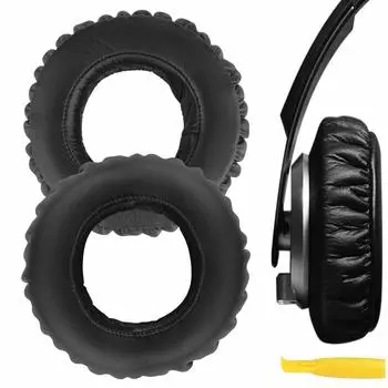 Geekria Ear Pads QuickFit Compatible Pads Compatible with SONY Headphones Pads Cups MDR-XB700 Ear/Ear (Protein Leather/Black)