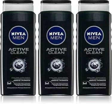 Gel De Douche Pour Homme 3 X 500 Ml(conditionnement Avantageux) TU прозрачный