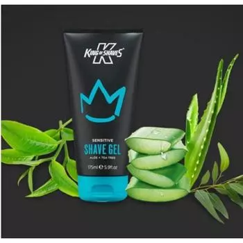 Гель для бритья King of Shave Sensitive, 5 упаковок, 175 мл