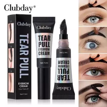 Гель для бровей Tearing Eyebrow с большой кистью, полуперманентный татуаж, краска для бровей, водостойкий, долговечный, отшелушивающий крем для бровей, косметический