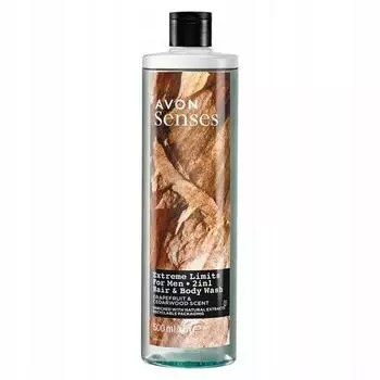 Гель для душа Avon Senses Extreme Limits 500 мл - Кедр и грейпфрут