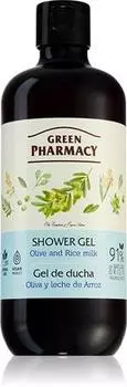 Гель для душа Green Pharmacy Olive & Rice Milk Питательный гель для душа TU прозрачный