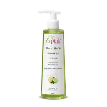 Гель для душа La Pink Tea & Lemon с белым халди | Для сияющей и освежающей кожи | 100% без микропластика, 250 мл
